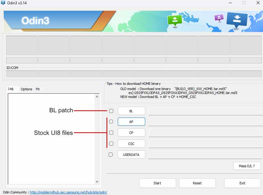 Bootloader Unlock Odin